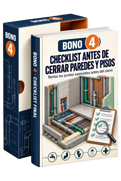 Portada del Bono 4 — Checklist antes de cerrar paredes y pisos